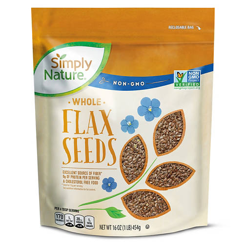 Simply Nature Brown Whole Flax Seed, 16 oz